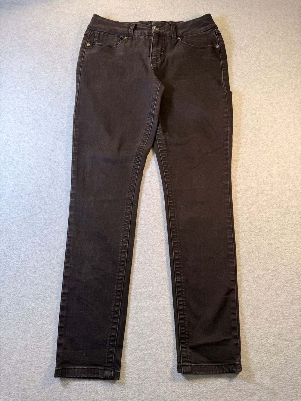 Seven7 Women's Black Skinny Jeans Stretch Denim Size 10